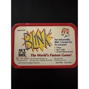 NWT Vintage 2001 Blink, playing cards deck game in metal tin box